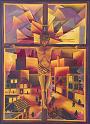 Christus der Städte (Triptychon Mitte), 1980, Öl-Leinen, 80x110